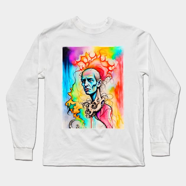 His Mind Was Blown Long Sleeve T-Shirt by cannibaljp